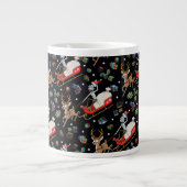 Rick en Morty | Slaappatroon met kerstrendieren Grote Koffiekop (Voorkant)