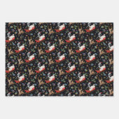 Rick en Morty | Slaappatroon met kerstrendieren Inpakpapier Vel (Voorkant 3)