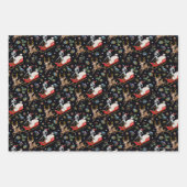 Rick en Morty | Slaappatroon met kerstrendieren Inpakpapier Vel (Voorkant 2)