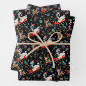 Rick en Morty | Slaappatroon met kerstrendieren Inpakpapier Vel (In situ)