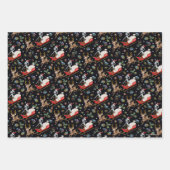 Rick en Morty | Slaappatroon met kerstrendieren Inpakpapier Vel (Voorkant)