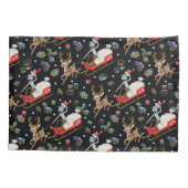 Rick en Morty | Slaappatroon met kerstrendieren Kussensloop (Achterkant)