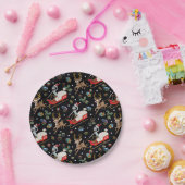 Rick en Morty | Slaappatroon met kerstrendieren Papieren Bordje (Feest)