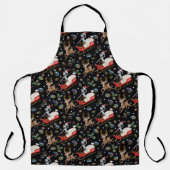 Rick en Morty | Slaappatroon met kerstrendieren Schort (Voorkant)