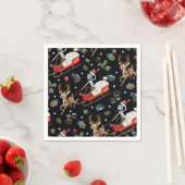 Rick en Morty | Slaappatroon met kerstrendieren Servet (Insitu)