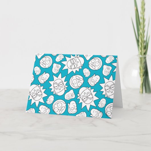 RICK EN MORTY™| Smith Family Head Patroon Kaart (Voorkant)