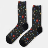 RICK EN MORTY™ | Socks voor ruimtepatroonpatronen Sokken (Links)