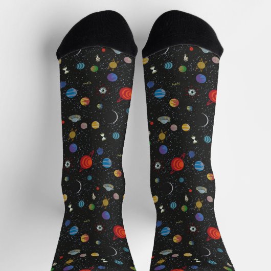 RICK EN MORTY™ | Socks voor ruimtepatroonpatronen Sokken (Top)
