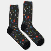 RICK EN MORTY™ | Socks voor ruimtepatroonpatronen Sokken (Rechts)