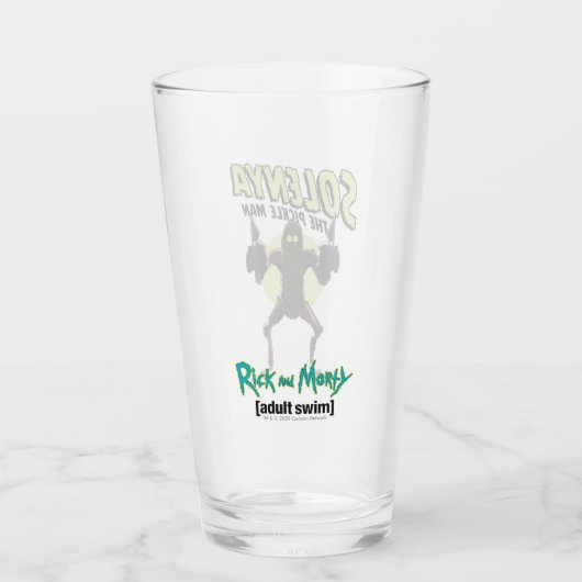 RICK EN MORTY™ | Solenya - het Man van de sikkel Glas (Achterkant)