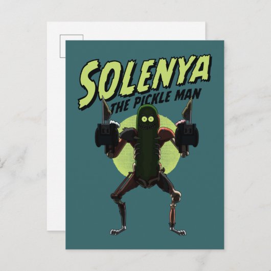 RICK EN MORTY™ | Solenya - het Man van de sikkel Uitnodiging Briefkaart (Voorkant / Achterkant)