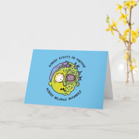 RICK EN MORTY™| Stileer Vliegofferte Kaart (Gele Bloem)