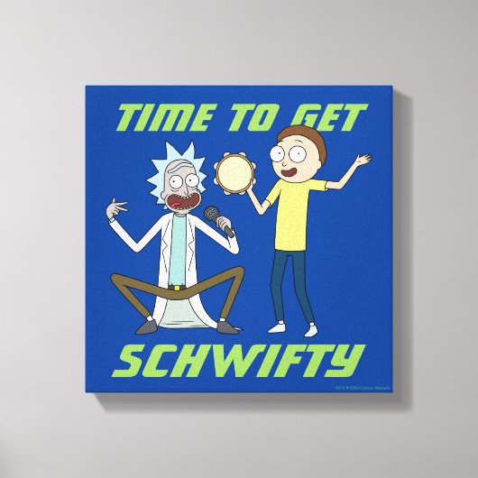 RICK EN MORTY™ | Tijd om Schwity te halen Canvas Afdruk (Voorkant)