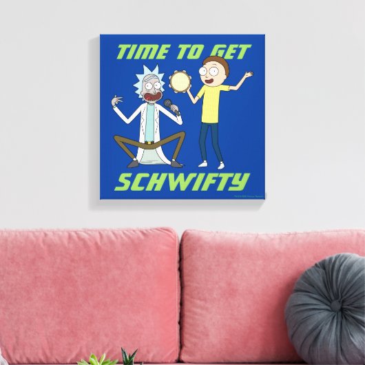 RICK EN MORTY™ | Tijd om Schwity te halen Canvas Afdruk (Insitu (Woonkamer))