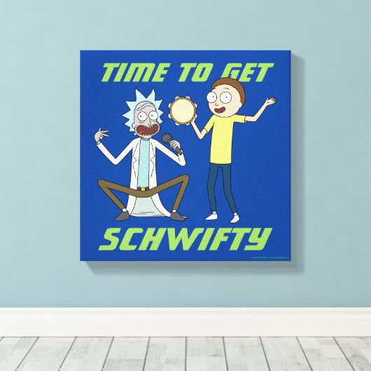 RICK EN MORTY™ | Tijd om Schwity te halen Canvas Afdruk (Insitu (Houten vloer))
