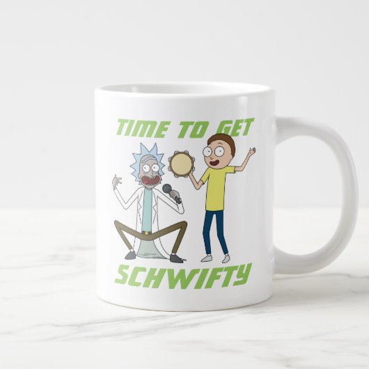 RICK EN MORTY™ | Tijd om Schwity te halen Grote Koffiekop (Rechts)