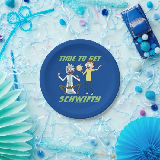 RICK EN MORTY™ | Tijd om Schwity te halen Papieren Bordje (Feest)