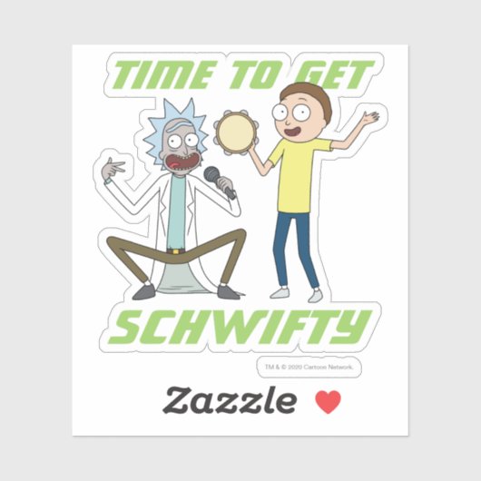RICK EN MORTY™ | Tijd om Schwity te halen Sticker (Vel)