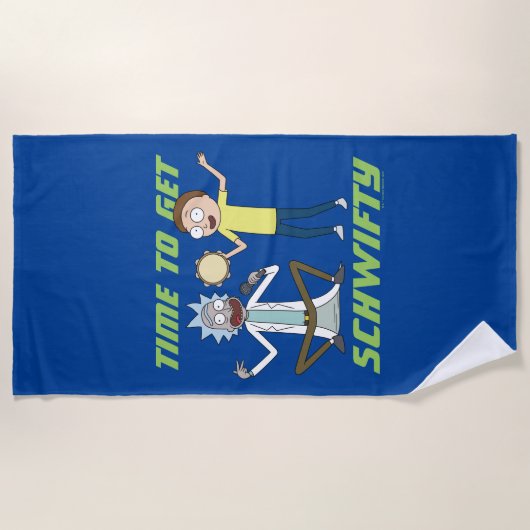 RICK EN MORTY™ | Tijd om Schwity te halen Strandlaken (Voorkant)