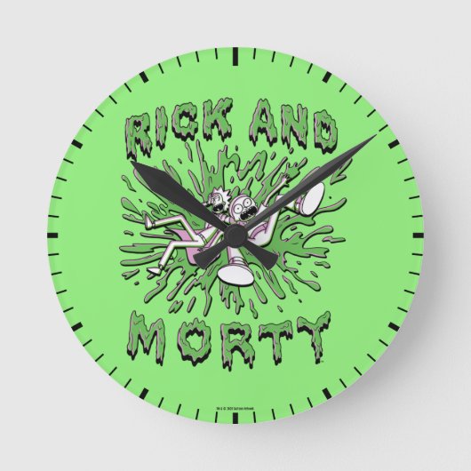 RICK EN MORTY™ | Tot zuur Vat Ronde Klok (Voorkant)