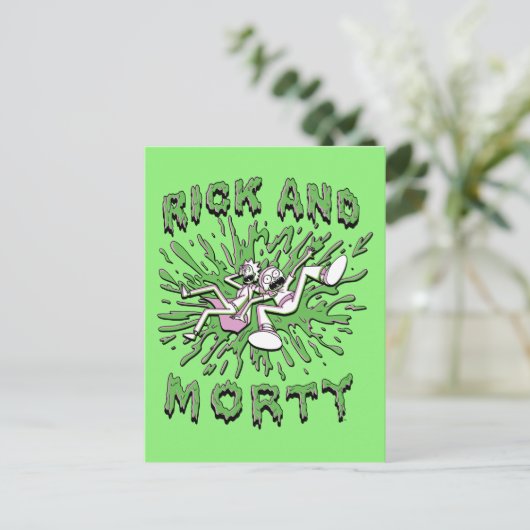 RICK EN MORTY™ | Tot zuur Vat Uitnodiging Briefkaart (Staand voorkant)