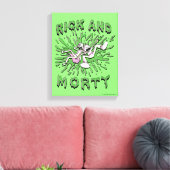 RICK EN MORTY™ | Tot zuur Vat vallen Canvas Afdruk (Insitu (Woonkamer))