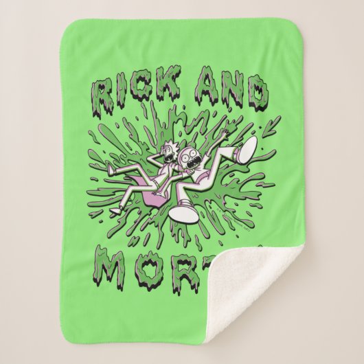 RICK EN MORTY™ | Tot zuur Vat vallen Sherpa Deken (Voorkant)