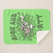 RICK EN MORTY™ | Tot zuur Vat vallen Sherpa Deken (Voorkant (horizontaal))