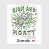 RICK EN MORTY™ | Tot zuur Vat vallen Sticker (Vel)
