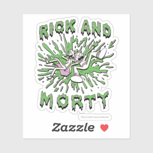 RICK EN MORTY™ | Tot zuur Vat vallen Sticker (Vel)