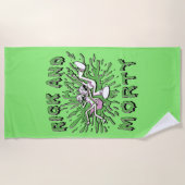 RICK EN MORTY™ | Tot zuur Vat vallen Strandlaken (Voorkant)