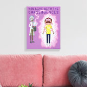 RICK EN MORTY™ | U leeft met de gevolgen Canvas Afdruk (Insitu (Woonkamer))
