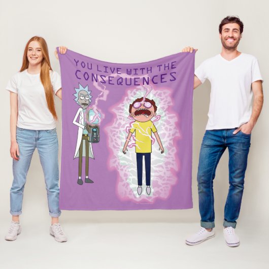 RICK EN MORTY™ | U leeft met de gevolgen Fleece Deken (In situ)