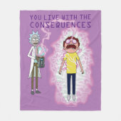 RICK EN MORTY™ | U leeft met de gevolgen Fleece Deken (Voorkant)