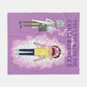 RICK EN MORTY™ | U leeft met de gevolgen Fleece Deken (Voorkant (Horizontaal))