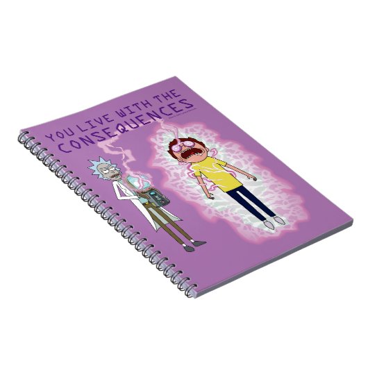 RICK EN MORTY™ | U leeft met de gevolgen Notitieboek (Rechterzijde)
