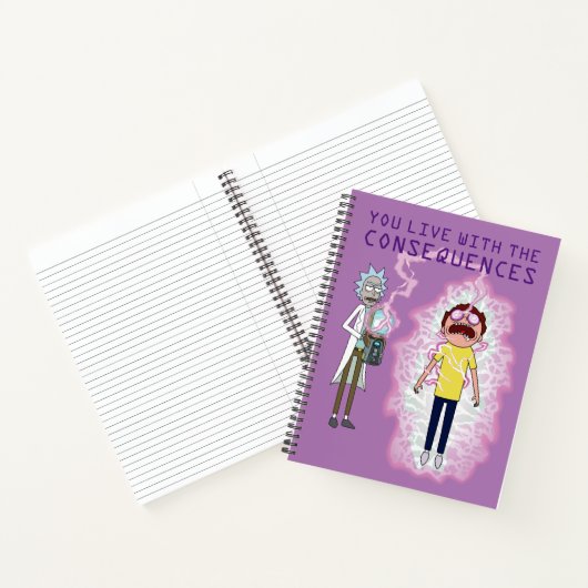 RICK EN MORTY™ | U leeft met de gevolgen Notitieboek (Binnen)