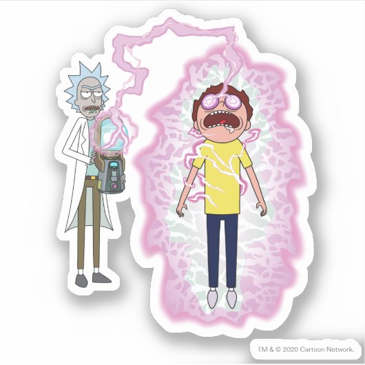 RICK EN MORTY™ | U leeft met de gevolgen Sticker (Voorkant)