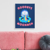 RICK EN MORTY™ | Vaarwel Moonmen Canvas Afdruk (Insitu (Woonkamer))