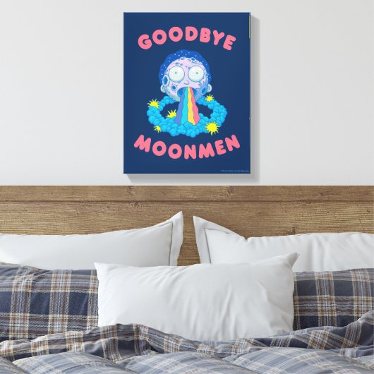 RICK EN MORTY™ | Vaarwel Moonmen Canvas Afdruk (Insitu (Slaapkamer))