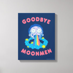 RICK EN MORTY™ Vaarwel Moonmen Canvas Afdruk