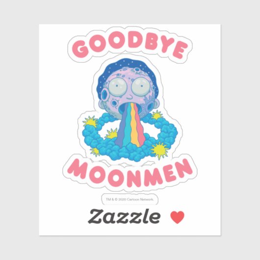 RICK EN MORTY™ | Vaarwel Moonmen Sticker (Vel)