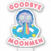 RICK EN MORTY™ | Vaarwel Moonmen Sticker (Voorkant)