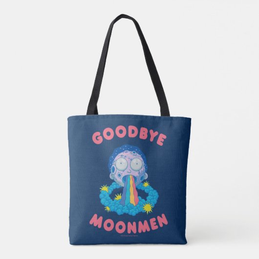 RICK EN MORTY™ | Vaarwel Moonmen Tote Bag (Achterkant)