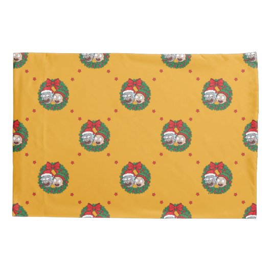 Rick en Morty | Vakantiepatroon voor feestdagen Kussensloop (Achterkant)