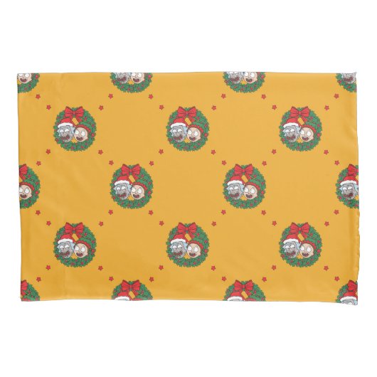 Rick en Morty | Vakantiepatroon voor feestdagen Kussensloop (Voorkant)