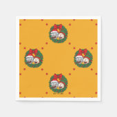 Rick en Morty | Vakantiepatroon voor feestdagen Servet (Voorkant)