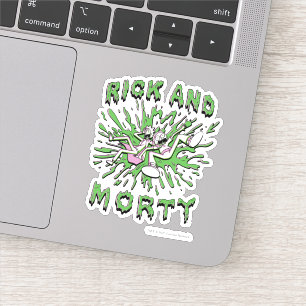 RICK EN MORTY™  Vat in zuur Sticker