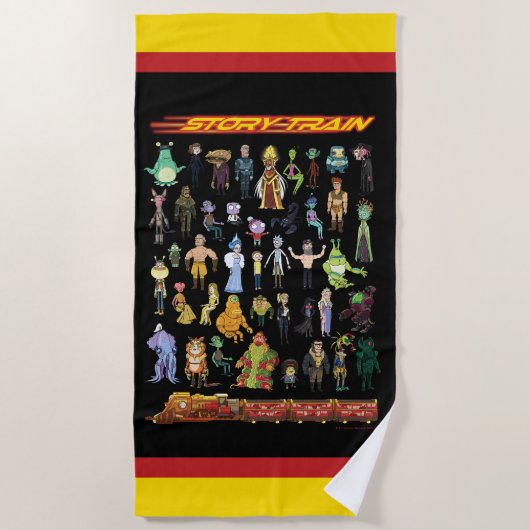 RICK EN MORTY™ | Verhaal Strandlaken (Voorkant)