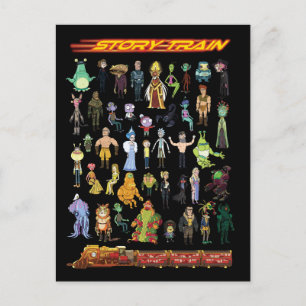RICK EN MORTY™ Verhaal Uitnodiging Briefkaart